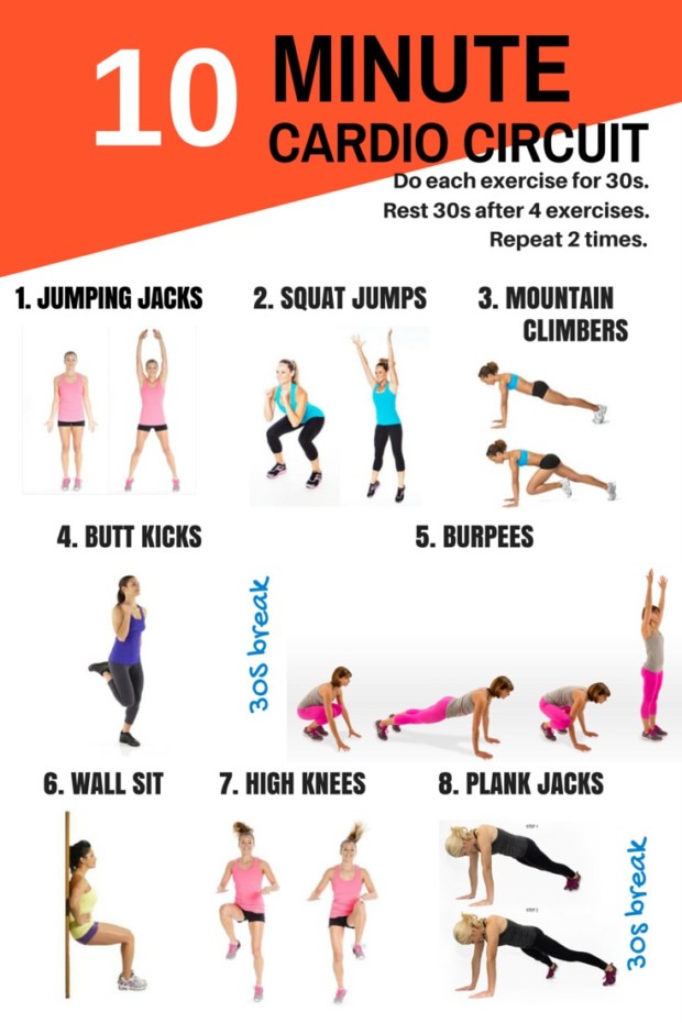 30 Minute Cardio Workout Plan For Weight Loss At Home for Gym