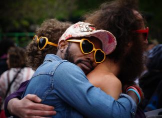 To hug or not to hug. That is the question