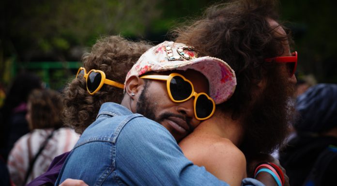 To hug or not to hug. That is the question