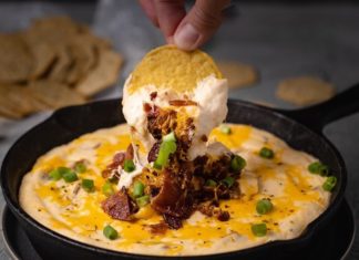 The Best Party Bacon Cheese Dip Ever