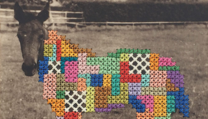 Artist Breathes New Life Into Vintage Postcards With Her Embroideries