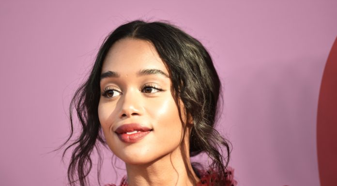 Laura Harrier Channels Our Favorite Red Carpet Trends