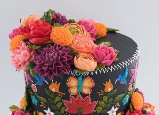 Leslie Vigil Channels Beauty of Nature Through Masterful Embroidery Cakes