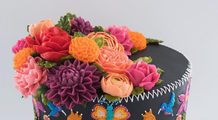 Leslie Vigil Channels Beauty of Nature Through Masterful Embroidery Cakes