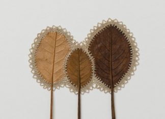 Susanna Bauer Transforms Dried Leaves Into Delicate Crochet Sculptures