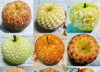 Japanese Chef Carves Fruits and Vegetables Into Beautiful Works of Art