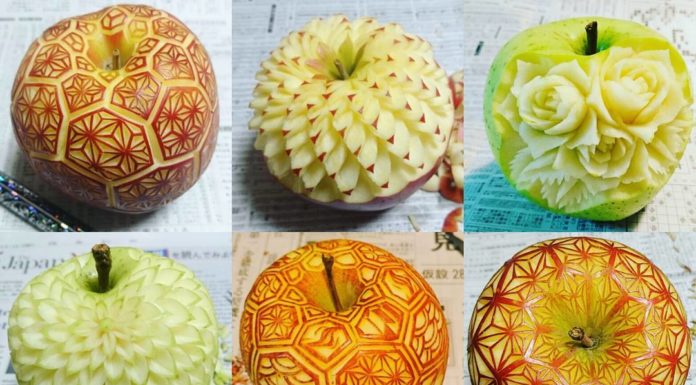 Japanese Chef Carves Fruits and Vegetables Into Beautiful Works of Art