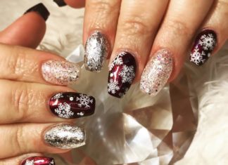 Cute Snowflake Nail Designs For This Winter