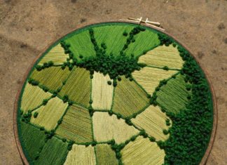 Young Artist Creates Amazing Landscape Embroidery