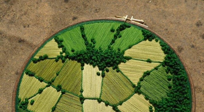 Young Artist Creates Amazing Landscape Embroidery