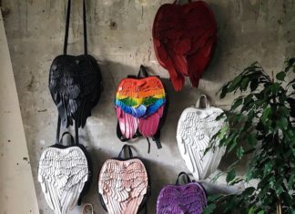 These Unique Leather Backpacks Look Like Real Feathery Wings