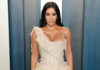 Kim Kardashian West at the 2020 Vanity Fair Oscar Party