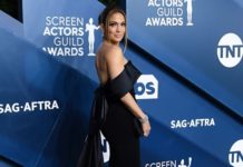Jennifer Lopez at the 26th Annual Screen Actors Guild Awards in 2020