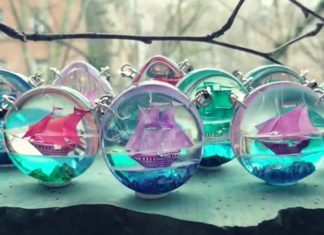 Couple Creates Magical Worlds Inside Resin Jewelry