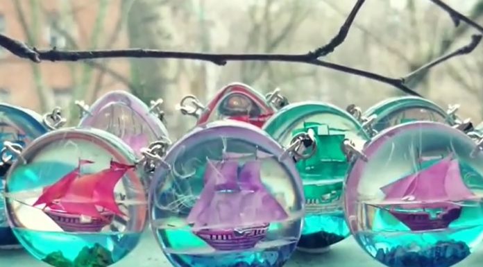 Couple Creates Magical Worlds Inside Resin Jewelry
