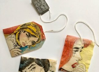 Ruby Silvious Transforms Teabags into Works of Art