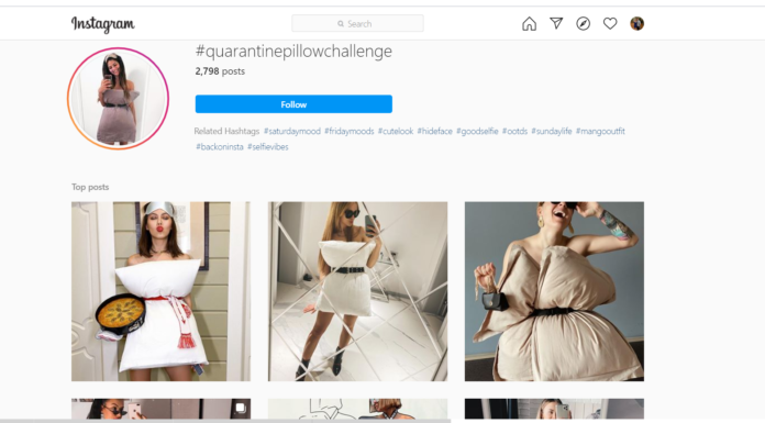 Instagram’s New Fashion Trend Involves Belting a Pillow to Yourself