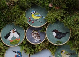 Sophia Drescher Captures the Beauty of Nature Through Embroidery