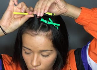 Amazing Curly Hairstyle You Can Make Using Nothing But Straws