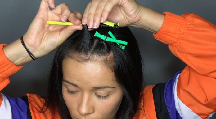 Amazing Curly Hairstyle You Can Make Using Nothing But Straws
