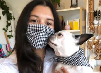 Match Your Dog With This Cloth Face Mask-Bandana Set