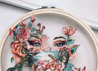 Russian Artist Transforms Tulle Into Whimsical Embroidery Pieces