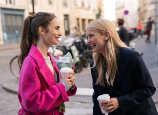 3 French Restaurants to Visit From Netflix’s “Emily in Paris” Lily Collins and Camille Razat in "Emily in Paris"