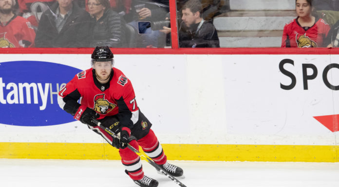 Senators Lock Center Chris Tierney to a 2-Year, $7 Million Deal