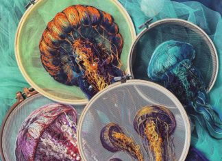 Discover the Magical World of Yuliya Kucherenko’s Jellyfish Embroidery