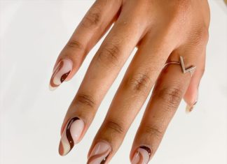 Chocolate Swirl Nails Are the Sweetest Manicure Trend Right Now