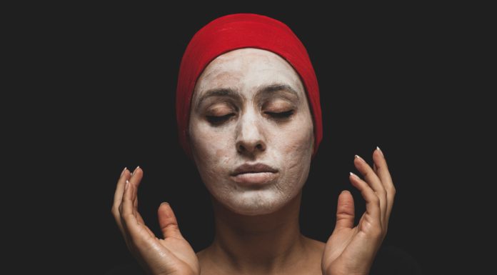 The Only Three Products You Need For Skincare woman during her skincare routine