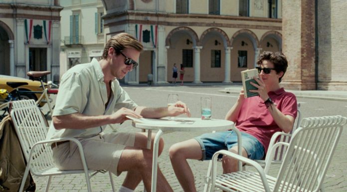 Armie Hammer, and Timothée Chalamet in "Call Me by Your Name"