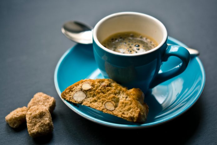 Biscotti with a side of coffee