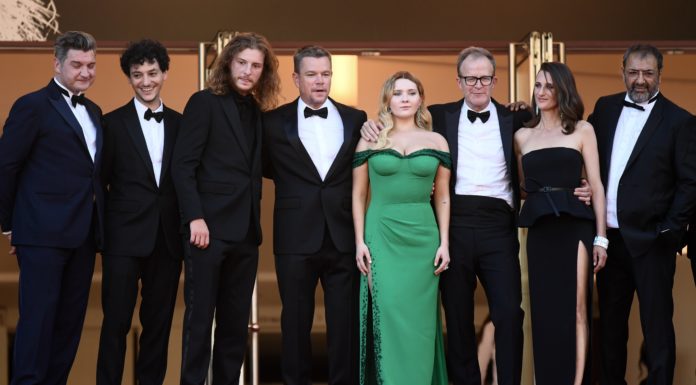 Abigail Breslin wears green t the Cannes film festival