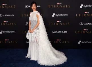 Gemma Chan at the "Eternals" L.A. premiere in October.