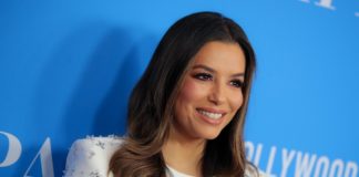 Eva Longoria at the Hollywood Foreign Press Association Annual Grants Banquet in 2019.