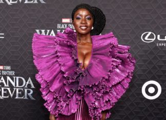 “Black Panther: Wakanda Forever” Premiere Gave Us Some Epic Red Carpet Looks Danai Gurira at the 'Wakanda Forever' premiere, in October 2022