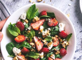 This Strawberry Pecan Salad Screams Summer Strawberry salad