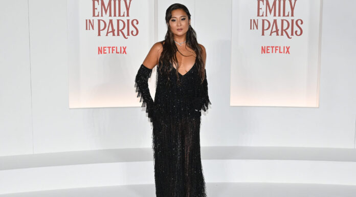 Fringe Dresses Are Hollywood’s Biggest Red Carpet Obsession This Fall Ashley Park at the ''Emily In Paris'' fourth season Red Carpet at The Space Cinema Moderno Roma in Rome, Italy in September 2024
