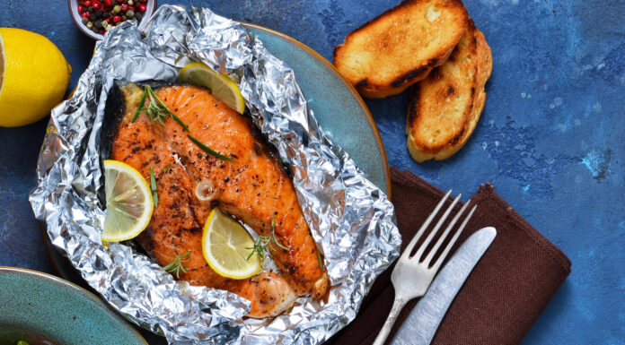 Warning: Wrapping Food in Aluminium Foil Can Lead to Dangerous Bacterial Growth Leftover salmon wrapped in aluminum foil