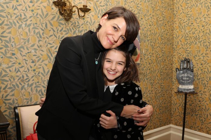 Katie Holmes and Suri Cruise at a Reception Celebrating a Special New York Screening of "LONG STRANGE TRIP" Hosted by Martin Scorsese and Jane Rosenthal, USA - 07 Jan 2018.