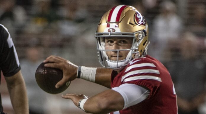 Brock Purdy Suffers Arm Injury During 49ers’ Loss to Lions San Francisco 49ers quarterback Brock Purdy in August 2022