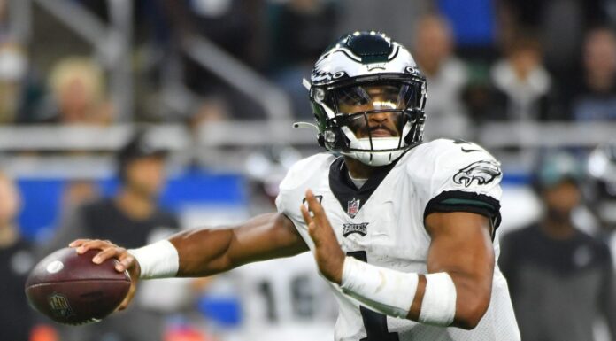 Eagles’ Playoff Hopes in Jeopardy as Jalen Hurts Enters Concussion Protocol Philadelphia Eagles QB Jalen Hurts in September 2022