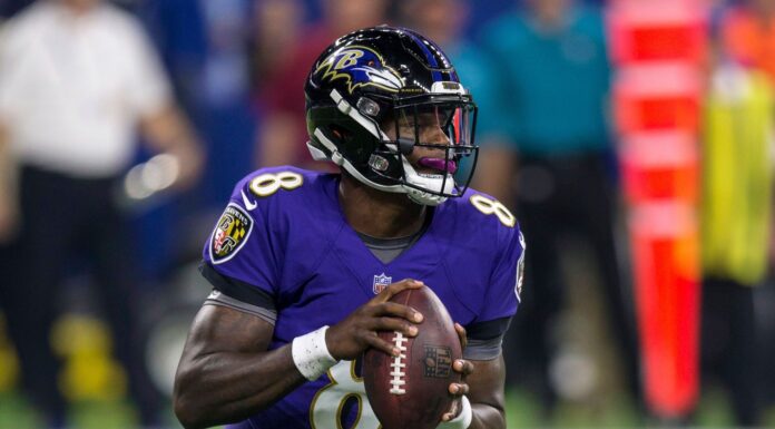 Ravens’ Lamar Jackson Sets NFL Record on Christmas Day in Game Against the Texans Lamar Jackson with Baltimore Ravens in 2018