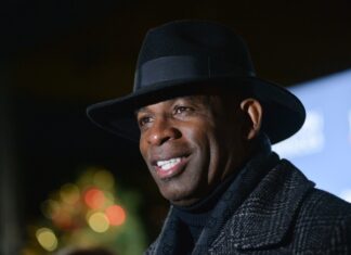 Deion Sanders Engages in Discussions for NFL Head Coaching Roles Deion Sanders at "51 Days to Super Bowl LI" Celebration in New York in December 2016