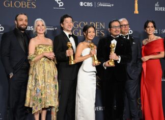 “Emilia Pérez” and “Shōgun” Dominate the Night at the 2025 Golden Globe Awards Shogun cast at the 82nd Annual Golden Globe Awards after winning Best Television Series, Drama in January 2025